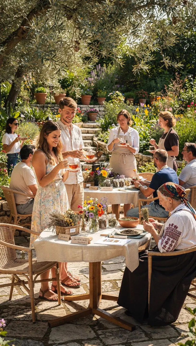 Zeleni čaj s limunskom travom i medom na drvenom stolu uz svježe pečeni kolač