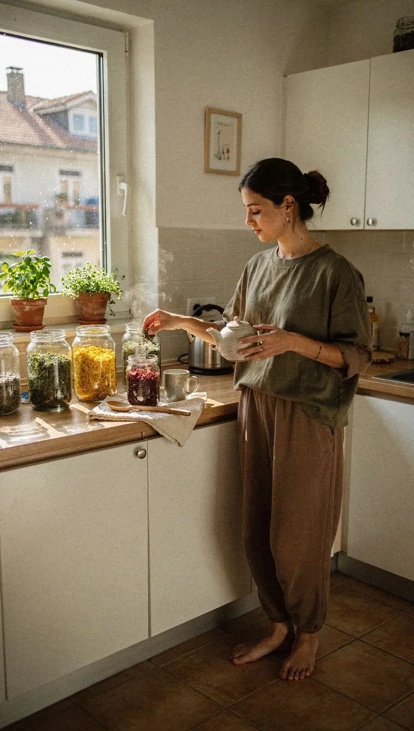 Svježe ubrano bilje poput lavande i kamilice za pripremu čaja